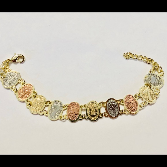 Gold Plated Lucky Charms Bracelet - Picture 2 of 5